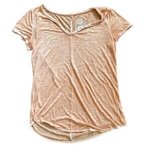 Maurice’s | Women’s Orange Burn Out Tee | Size Small | 0697